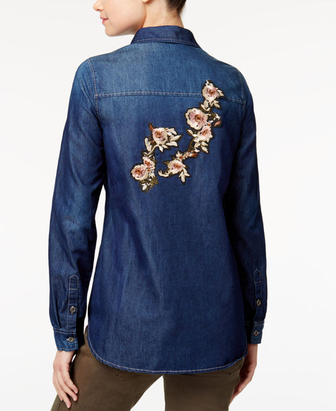 Juniors' Project 28 Cotton Denim Shirt